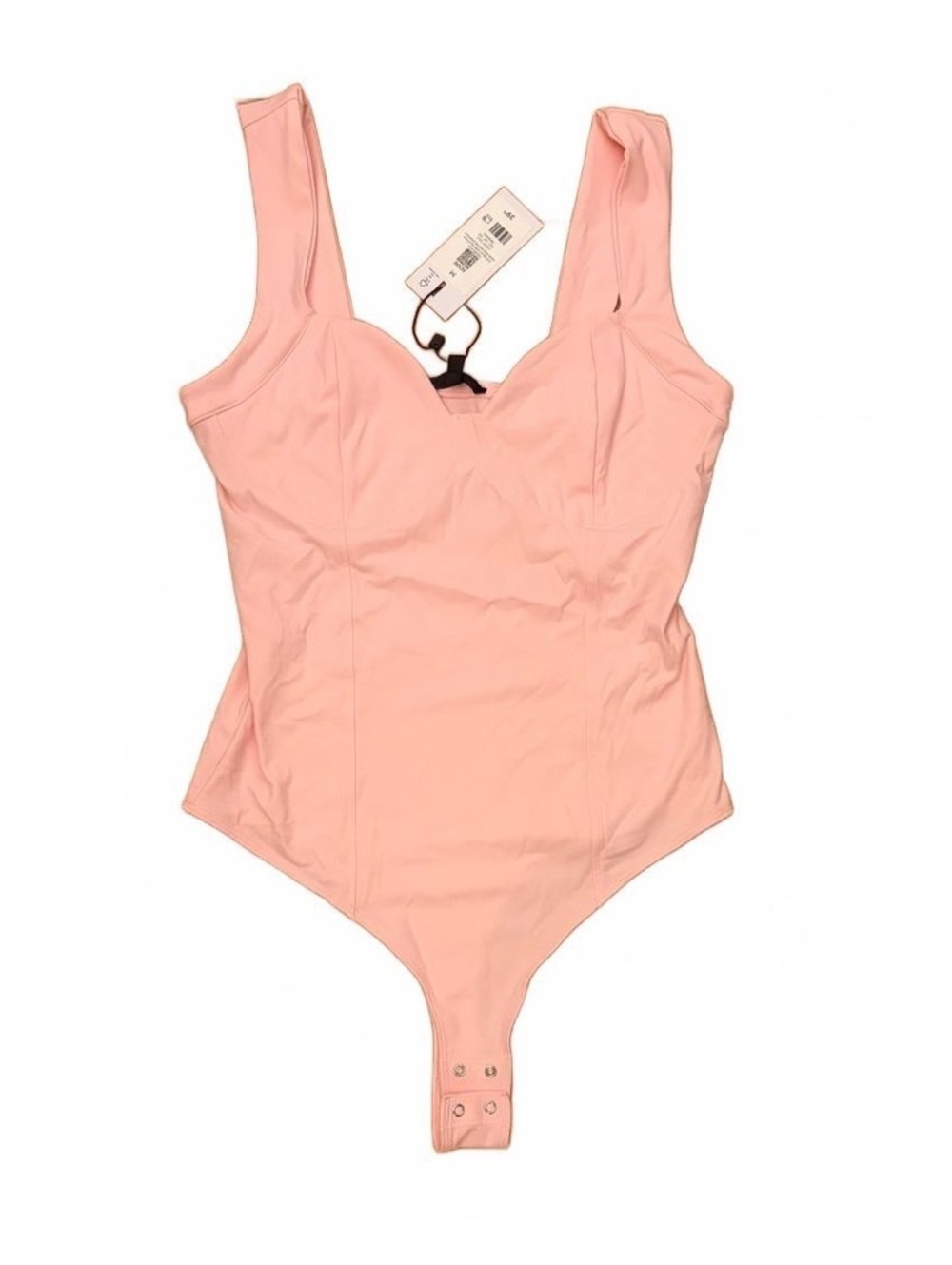 Dynamite Light Pink Sleeveless Bodysuit with Snap Closure